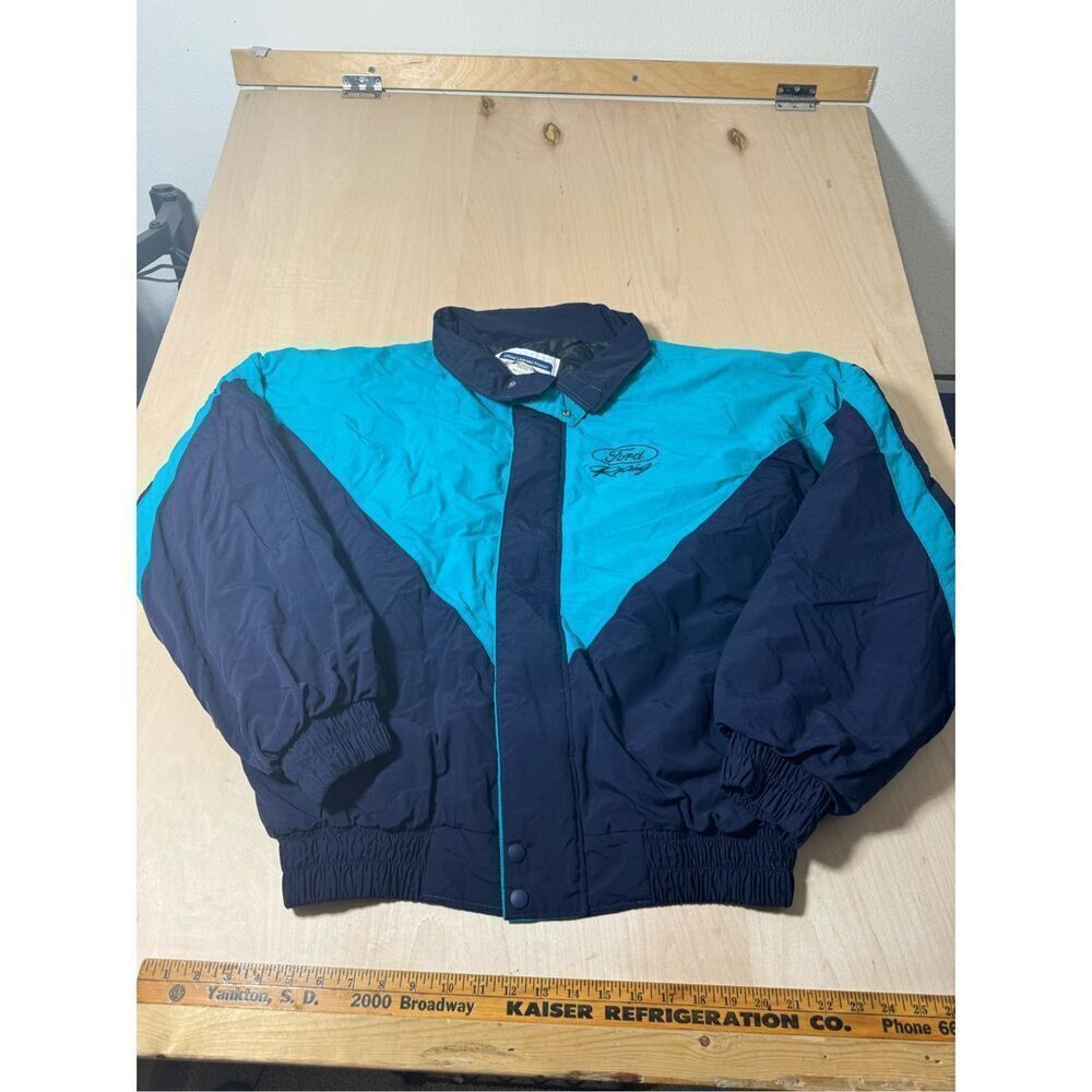 Vintage RARE FORD RACING Official Sportswear Jacket‎ Retro USA Embroidered XL